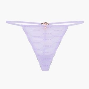 Savage X Fenty flocked logo g-string-lavender